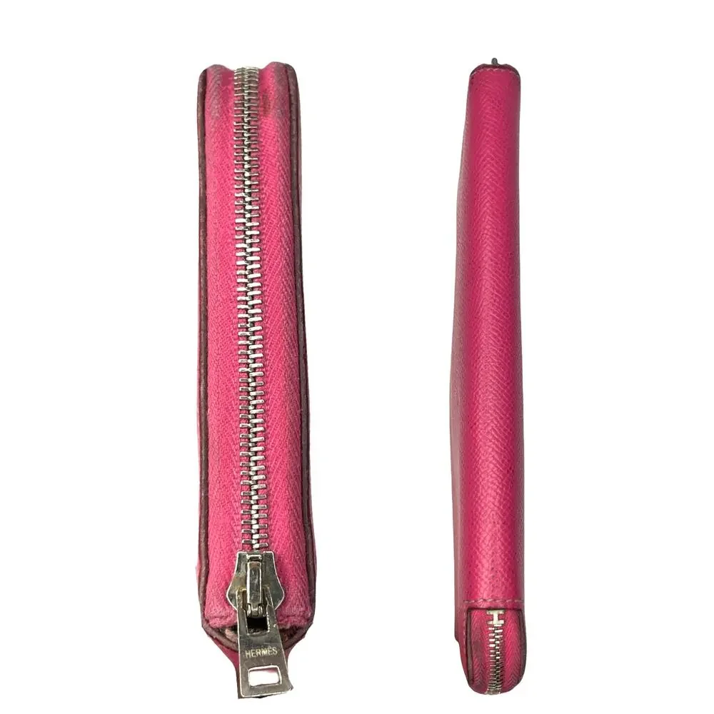 Hermès Azap Long Silk’In Classique Wallet Pink Rose Epsom Leather Astrologie